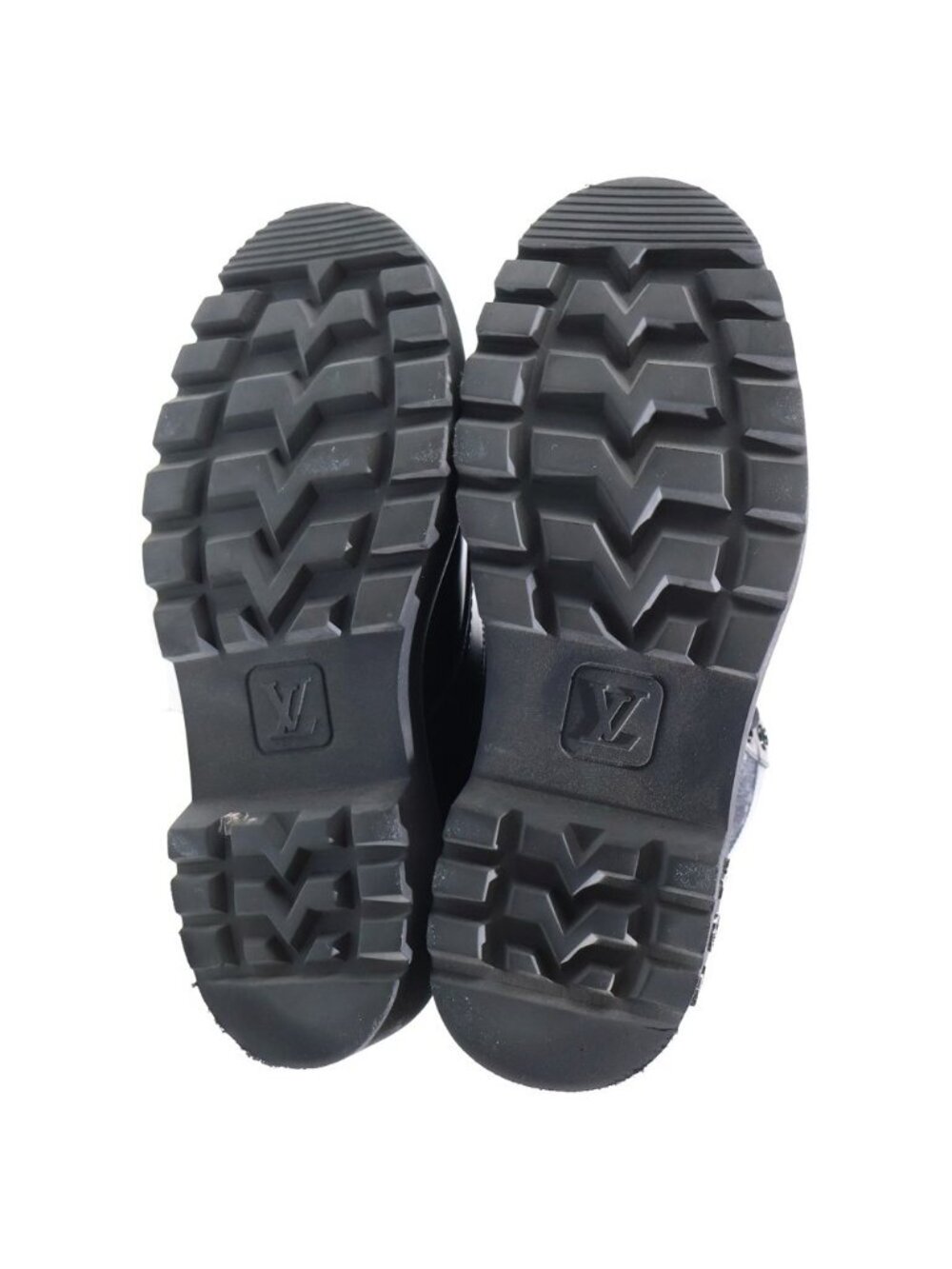 Louis Vuitton Monogram Denim LV Ranger Ankle Boots High Cut Sneakers Black - Picture 5 of 6